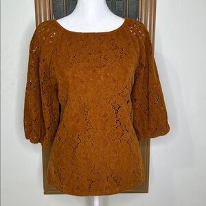 Anthropologie Dolan Left Coast Norah Floral Corduroy Blouse